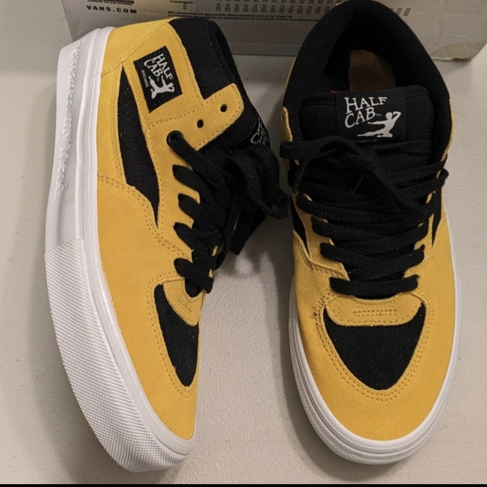 Vans Skate Half Cab Men Bruce Lee Popcush Yellow Be Like Water Yellow 0124 Rare - Picture 3 of 14